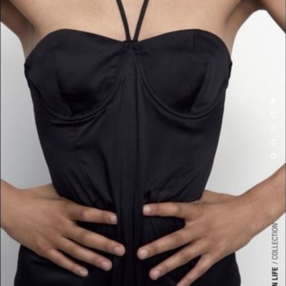 Zara SATIN Effect CAMISOLE Bodysuit - Picture 6 of 7